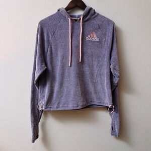 Adidas Pink/Purple Hooded Sweatshirt